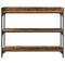 vidaXL Console Table with Shelf with Storage Old wood 100 x 30 x 80 cm