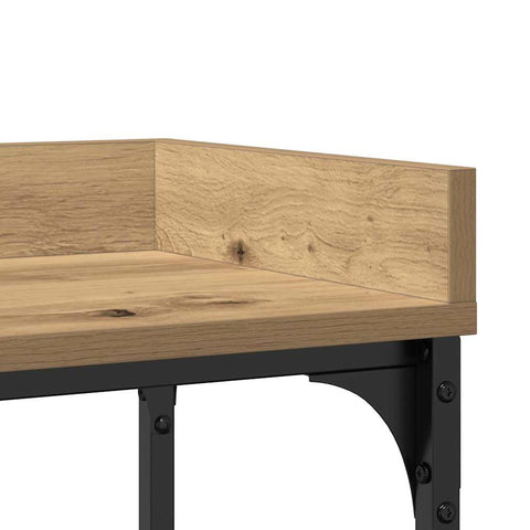 vidaXL Console Table with Shelf Artisan oak 100 x 30 x 80 cm