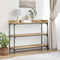 vidaXL Console Table with Shelf Artisan oak 100 x 30 x 80 cm