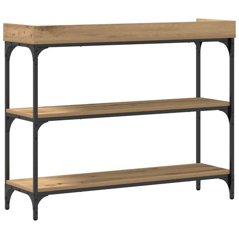 vidaXL Console Table with Shelf Artisan oak 100 x 30 x 80 cm
