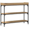 vidaXL Console Table with Shelf Artisan oak 100 x 30 x 80 cm