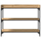 vidaXL Console Table with Shelf Artisan oak 100 x 30 x 80 cm