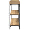 vidaXL Console Table with Shelf Artisan oak 100 x 30 x 80 cm