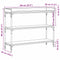 vidaXL Console Table with Shelf Artisan oak 100 x 30 x 80 cm