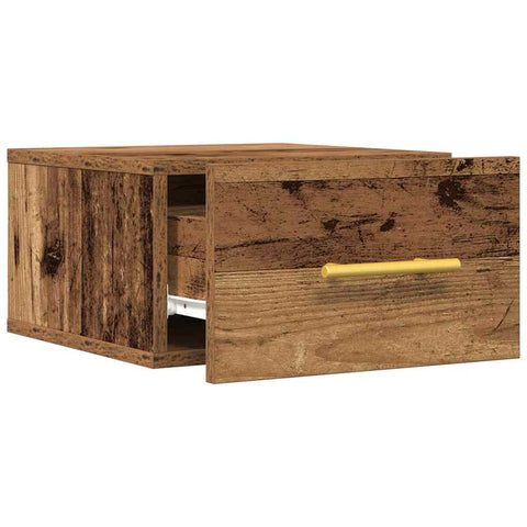 vidaXL Bedside Cabinet 2 pcs Old wood 35 x 35 x 20 cm Engineered Wood