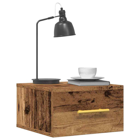 vidaXL Bedside Cabinet 2 pcs Old wood 35 x 35 x 20 cm Engineered Wood