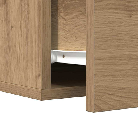vidaXL Bedside Cabinet Wall-mounted 2 pcs Artisan oak 35 x 35 x 20 cm