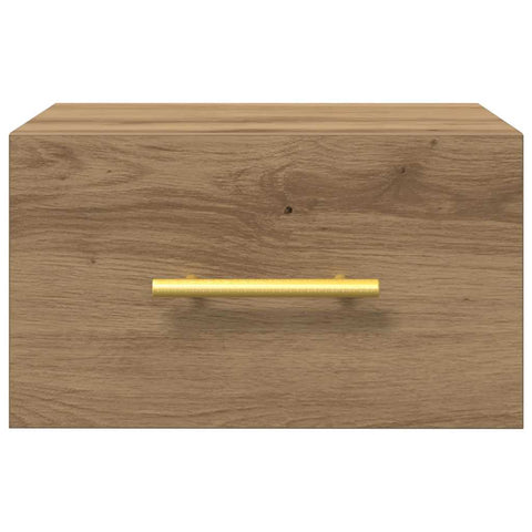 vidaXL Bedside Cabinet Wall-mounted 2 pcs Artisan oak 35 x 35 x 20 cm