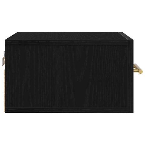 vidaXL Bedside Cabinet Black oak 35 x 35 x 20 cm Engineered Wood