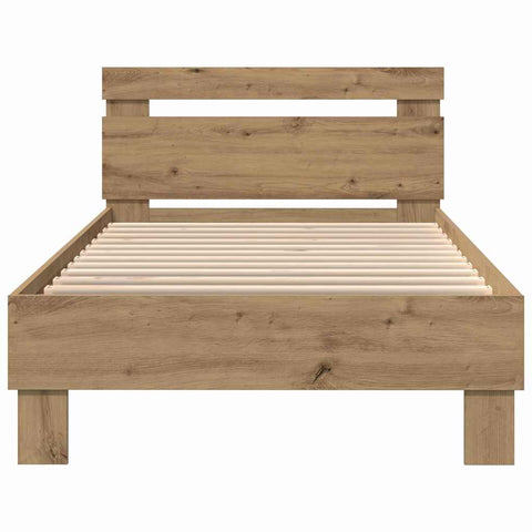 vidaXL Bed Frame Artisan oak 90 x 200 cm Engineered wood