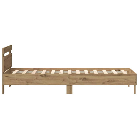 vidaXL Bed Frame Artisan oak 75 x 190 cm Engineered wood