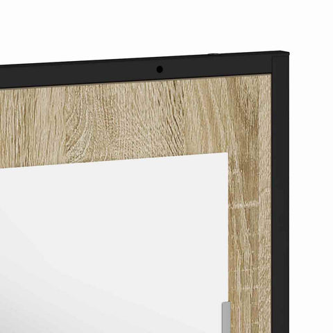 vidaXL Bathroom Mirror Black 50 x 12 x 60 cm Engineered wood
