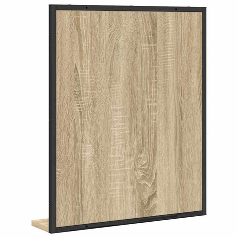 vidaXL Bathroom Mirror Black 50 x 12 x 60 cm Engineered wood