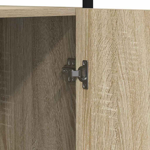 vidaXL Bathroom Cabinet Beige 33 x 33 x 185.5 cm Engineered wood