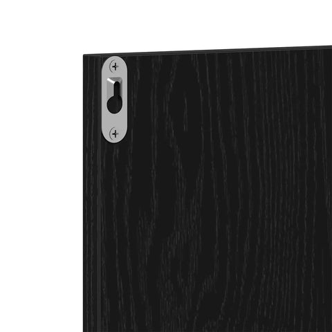 vidaXL Hallway Furniture Set with Storage 5 pcs Black oak andSilver