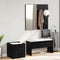 vidaXL Hallway Furniture Set with Storage 5 pcs Black oak andSilver