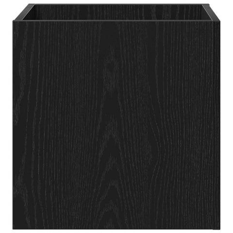 vidaXL Hallway Furniture Set with Storage 5 pcs Black oak andSilver
