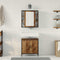 vidaXL Bathroom Furniture Set with Shelf 2 pcs Brown 60 x 30 x 60 cm