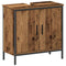 vidaXL Bathroom Furniture Set with Shelf 2 pcs Brown 60 x 30 x 60 cm