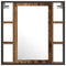 vidaXL Bathroom Furniture Set with Shelf 2 pcs Brown 60 x 30 x 60 cm