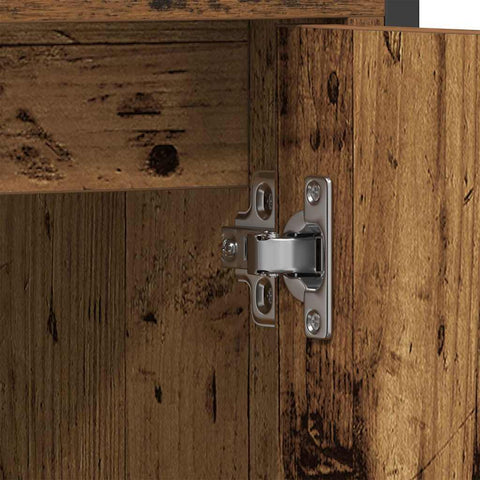 vidaXL Bathroom Furniture Set with Shelf 2 pcs Brown 60 x 30 x 60 cm