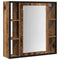 vidaXL Bathroom Furniture Set with Shelf 2 pcs Brown 60 x 30 x 60 cm