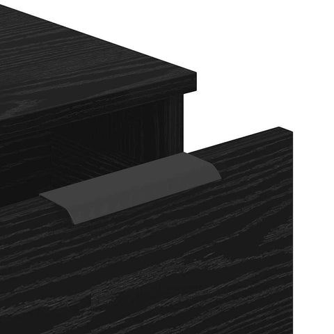 vidaXL Sideboard 3 pcs Black oak 60 x 30 x 70 cm Engineered wood