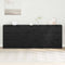 vidaXL Sideboard 3 pcs Black oak 60 x 30 x 70 cm Engineered wood