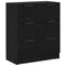 vidaXL Sideboard 3 pcs Black oak 60 x 30 x 70 cm Engineered wood