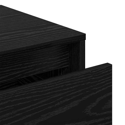 vidaXL Hallway Furniture Set 4 pcs Black oak 80 x 31 x 40 cm