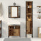 vidaXL Bathroom Cabinet Set Other 3 pcs Old wood 33 x 33 x 185.5 cm