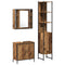 vidaXL Bathroom Vanity Units with Shelf 3 pcs Brown 33 x 33 x 185.5 cm