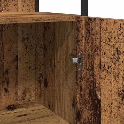 vidaXL Bathroom Furniture Set with Shelf 3 pcs Brown 60 x 30 x 60 cm