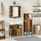vidaXL Bathroom Furniture Set with Shelf 3 pcs Brown 60 x 30 x 60 cm