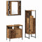 vidaXL Bathroom Furniture Set with Shelf 3 pcs Brown 60 x 30 x 60 cm