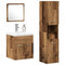 vidaXL Bathroom Furniture Set 4 pcs Old Wood 41 x 38.5 x 46 cm