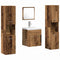 vidaXL Bathroom Furniture Set 5 pcs Old Wood 41 x 38.5 x 46 cm