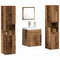 vidaXL Bathroom Furniture Set 5 pcs Old Wood 41 x 38.5 x 46 cm