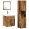 vidaXL Bathroom Furniture Set 4 pcs Old Wood 41 x 38.5 x 46 cm
