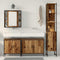 vidaXL Bathroom Furniture Set Other 4 pcs Brown 33 x 33 x 185.5 cm
