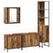 vidaXL Bathroom Furniture Set Other 4 pcs Brown 33 x 33 x 185.5 cm