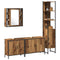 vidaXL Bathroom Furniture Set Other 4 pcs Brown 33 x 33 x 185.5 cm