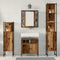 vidaXL Bathroom Furniture Set Other 4 pcs Old wood 33 x 33 x 185.5 cm