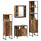 vidaXL Bathroom Furniture Set Other 4 pcs Old wood 33 x 33 x 185.5 cm