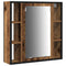 vidaXL Bathroom Cabinet Set 4 pcs Old wood 33 x 33 x 185.5 cm