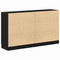 vidaXL Sideboard Black Oak 180 x 30 x 70 cm Engineered wood