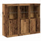 vidaXL Sideboard 3 pcs Old wood 123 x 37 x 100 cm Engineered wood