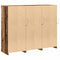vidaXL Sideboard 3 pcs Old wood 123 x 37 x 100 cm Engineered wood