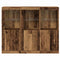 vidaXL Sideboard 3 pcs Old wood 123 x 37 x 100 cm Engineered wood