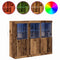 vidaXL Sideboard 3 pcs Old wood 123 x 37 x 100 cm Engineered wood